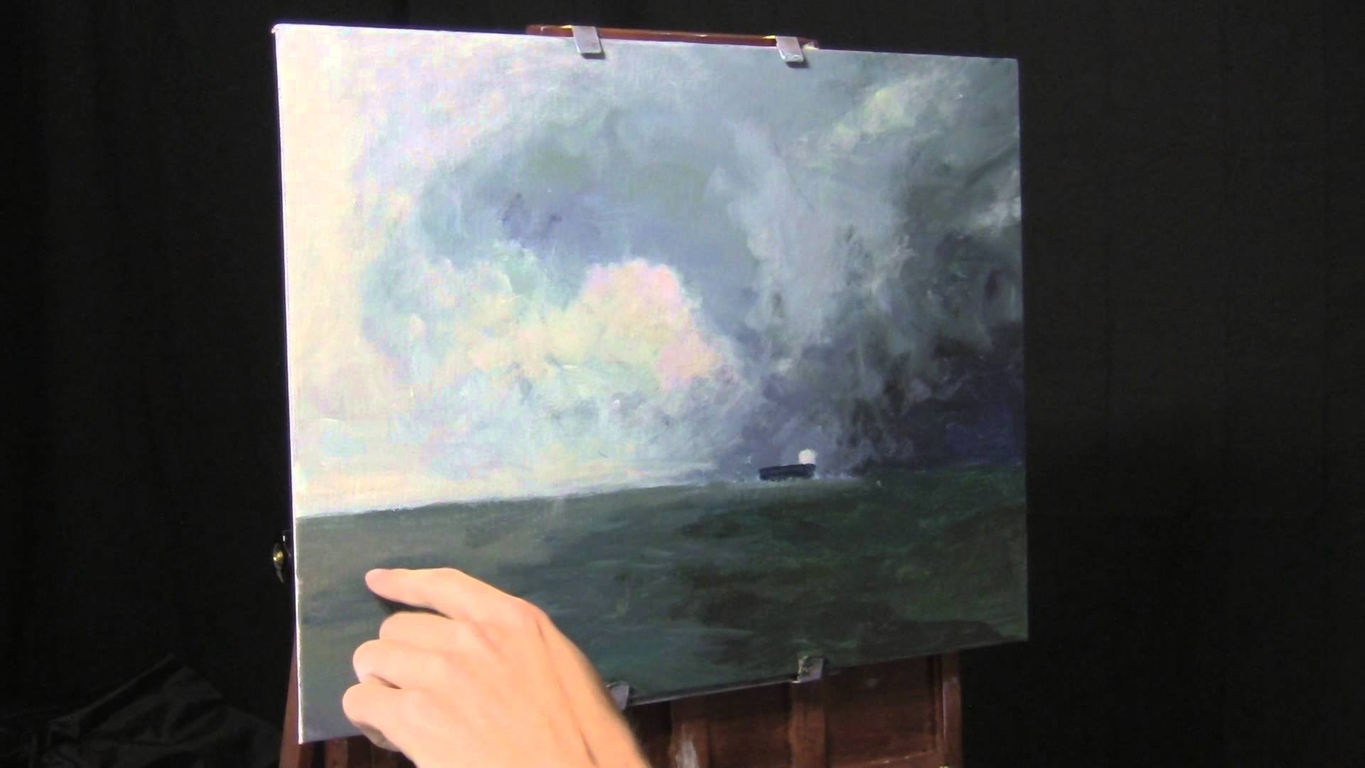 Stormy Sky Painting At PaintingValley.com | Explore Collection Of ...