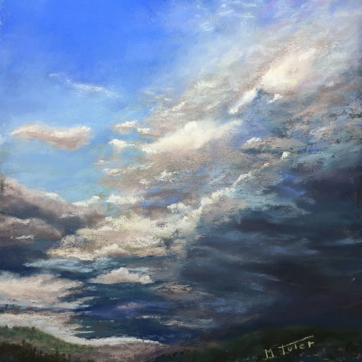 1200x1200 Stormy Skies (Martine Tulet) - Stormy Sky Painting