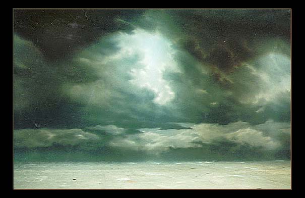 605x392 Vargart Visual Art Film Art Commercial Art Painting By Judy Varga - Stormy Sky Painting