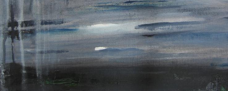 738x296 Landscape Painting Stormy Weather - Stormy Weather Painting