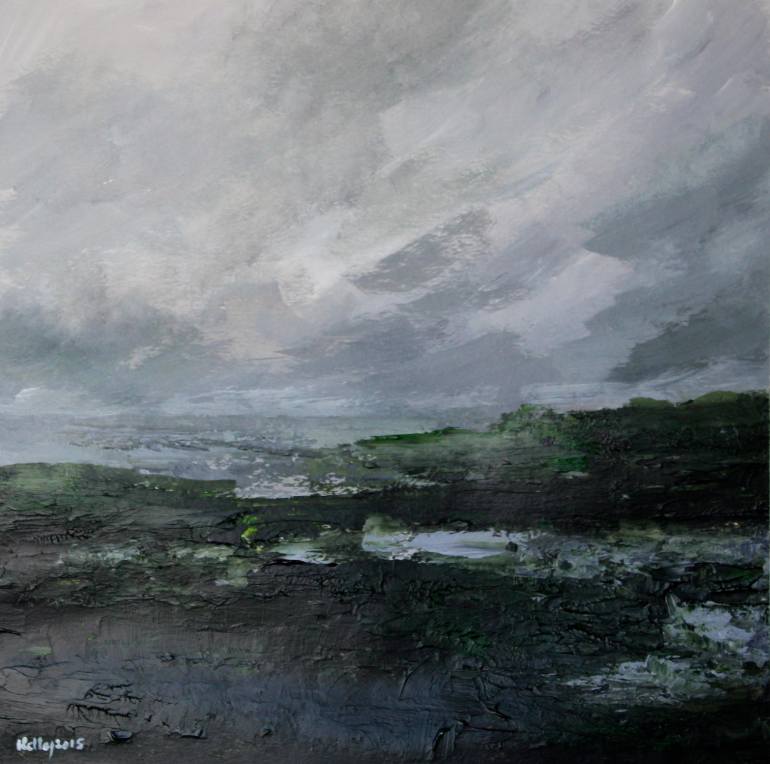 770x764 Saatchi Art Stormy Weather West Yorkshire Moors Painting By Terry - Stormy Weather Painting