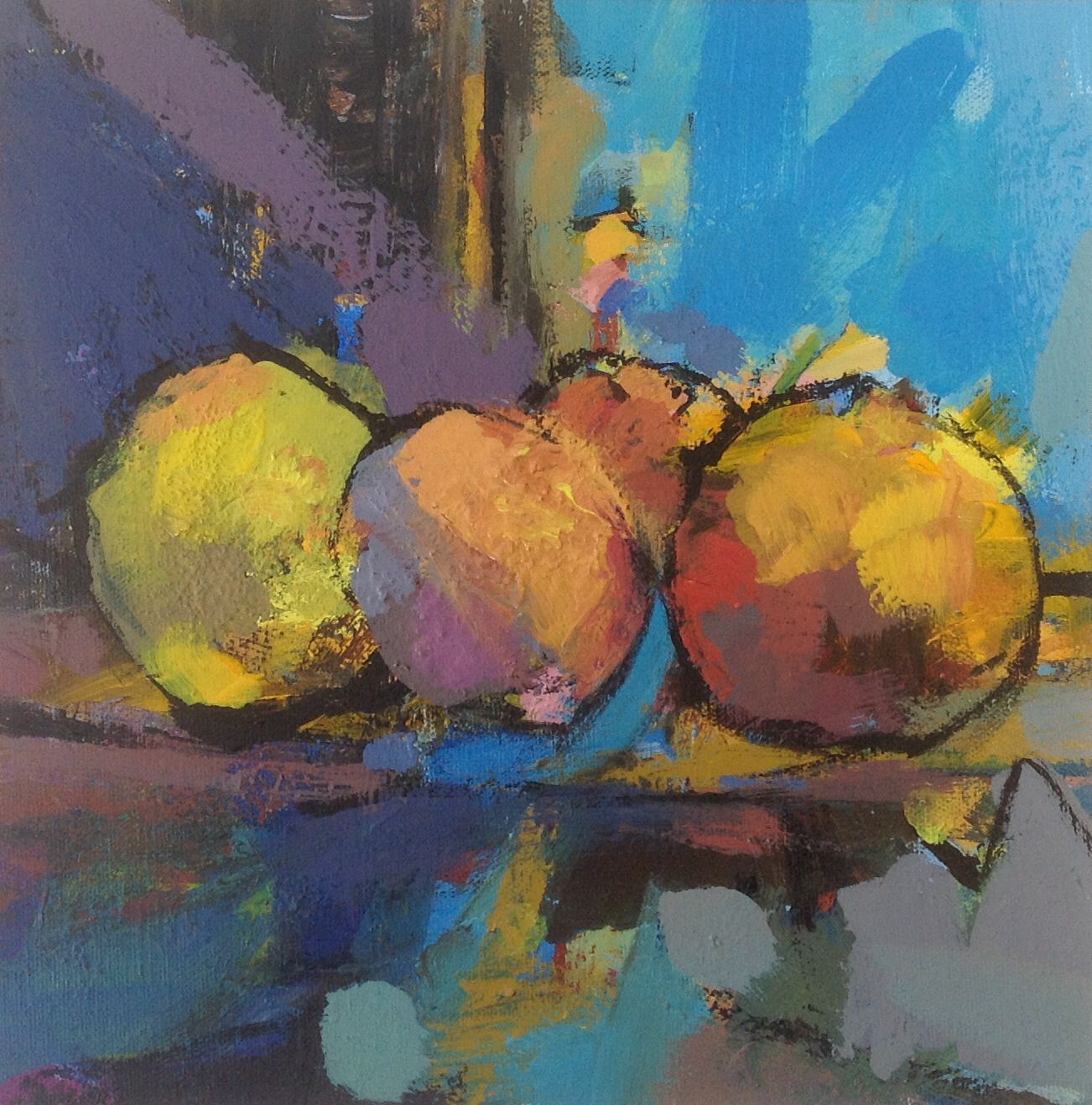 1302x1318 Sold - Strange Fruit Painting