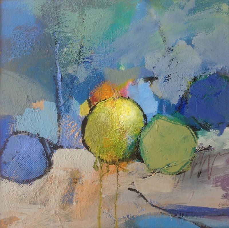 800x799 Strange Fruit Series' Number 2. Ron Coleman Abstraction - Strange Fruit Painting