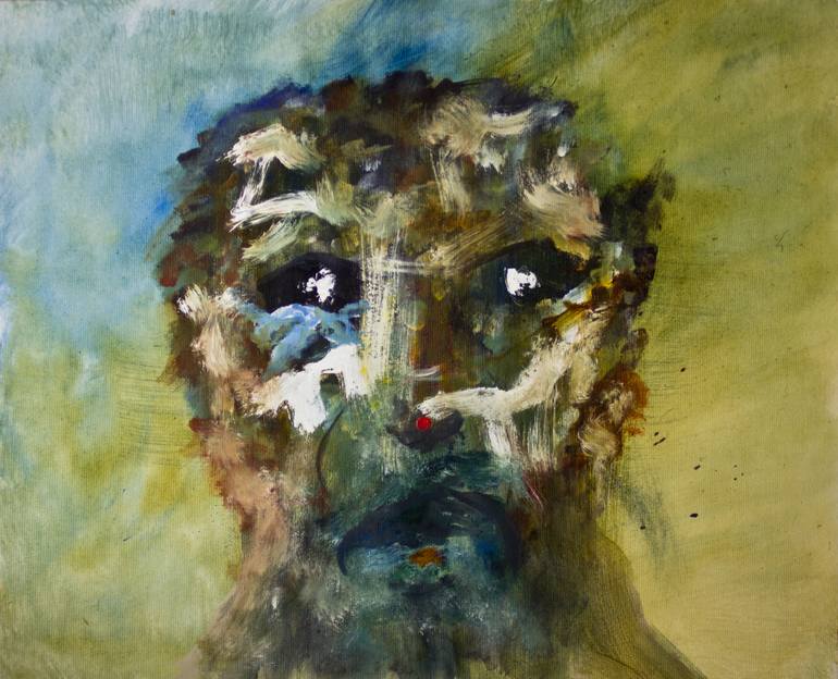 770x624 Saatchi Art The Strange. Abstract Expressionism Figurative - Strange Painting
