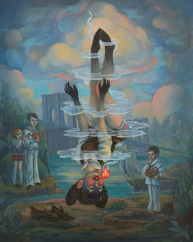 640x804 Sci Fi Paintings Show How Strange Being A Tween Girl Is - Strange Painting