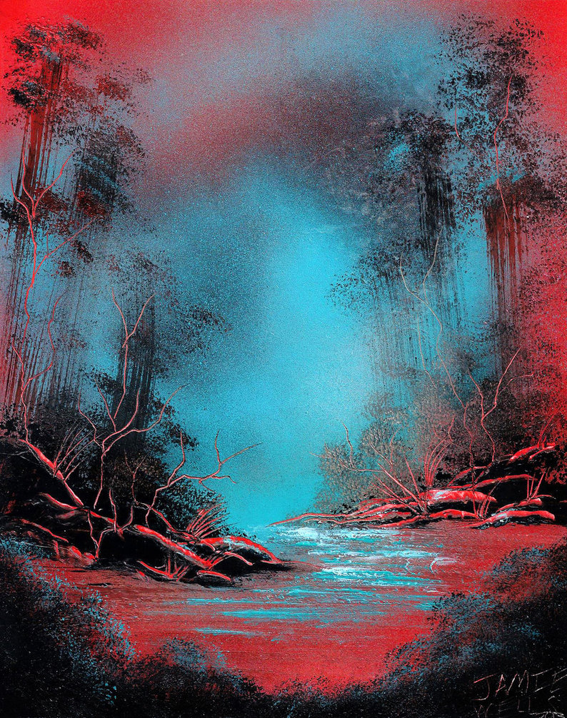 794x1006 Spray Paint Art - Strange Painting