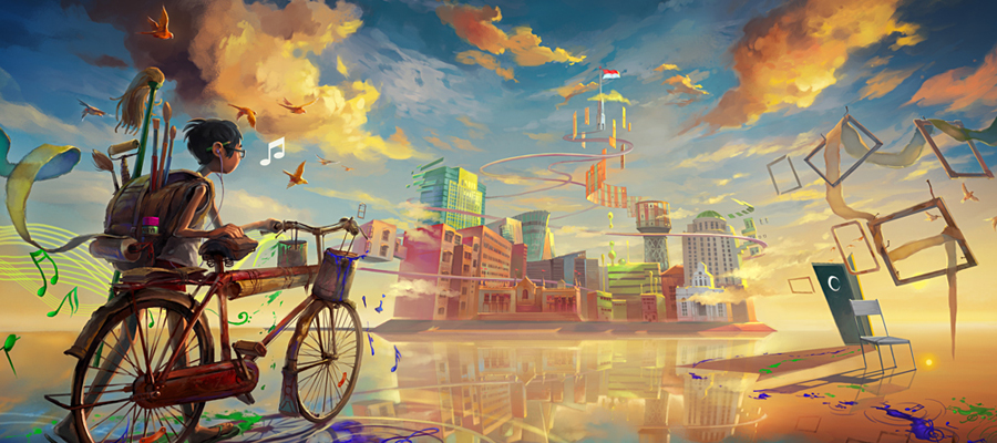 900x400 70 Strange And Fantastic Digital Paintings - Strange Painting