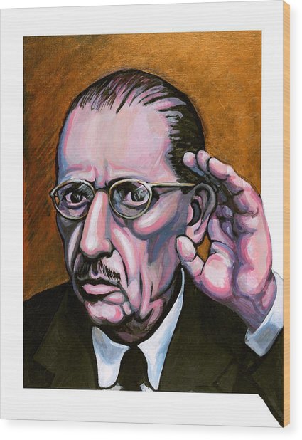 425x618 Igor Stravinsky Painting By Adam B Cook - Stravinsky Painting