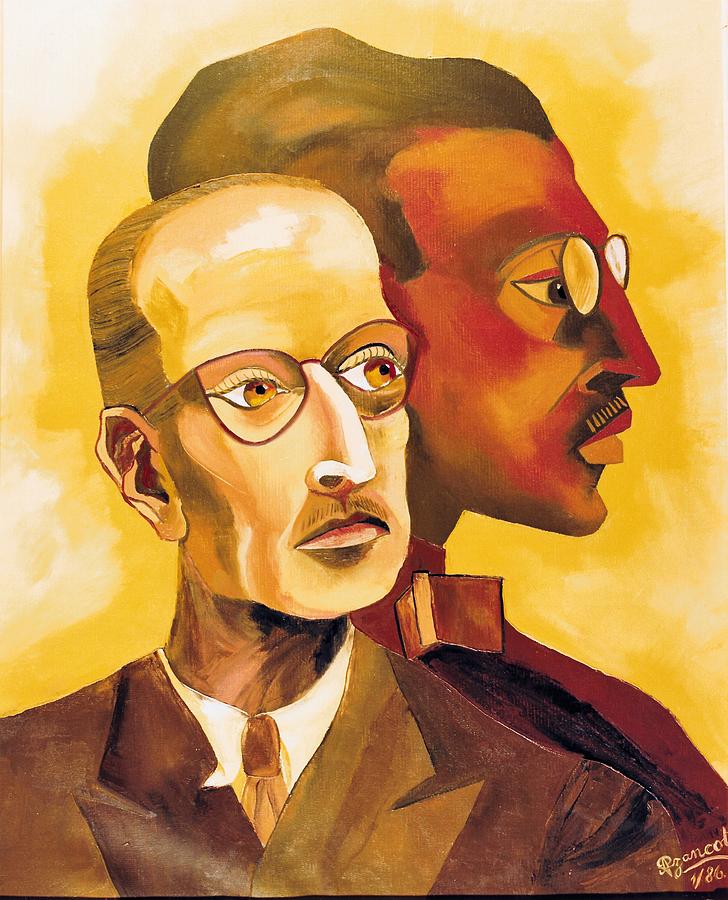 728x900 Igor Stravinsky Portrait Painting By Preciada Azancot - Stravinsky Painting