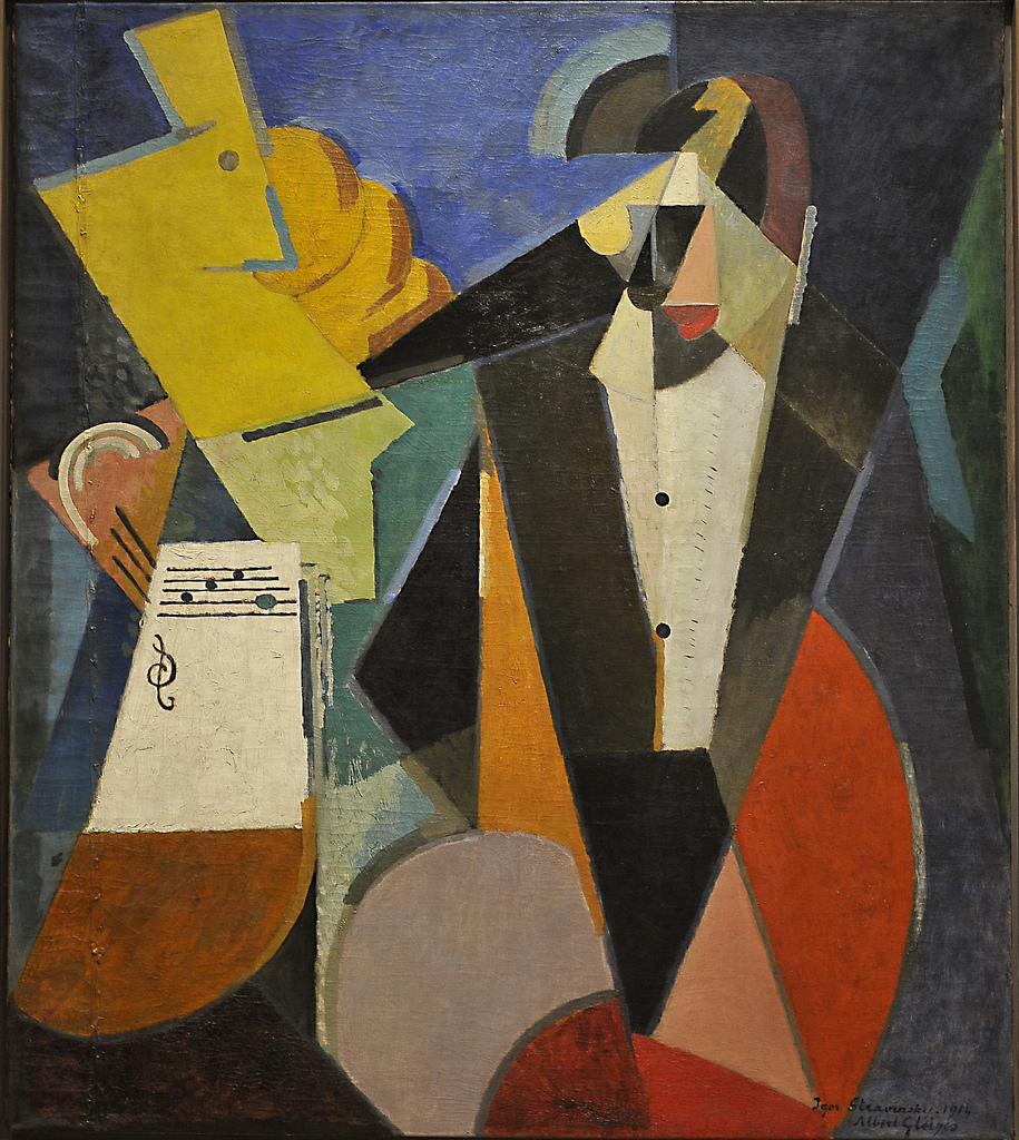 915x1024 Portrait Of Igor Stravinsky 1914 Albert Gleizes French, - Stravinsky Painting