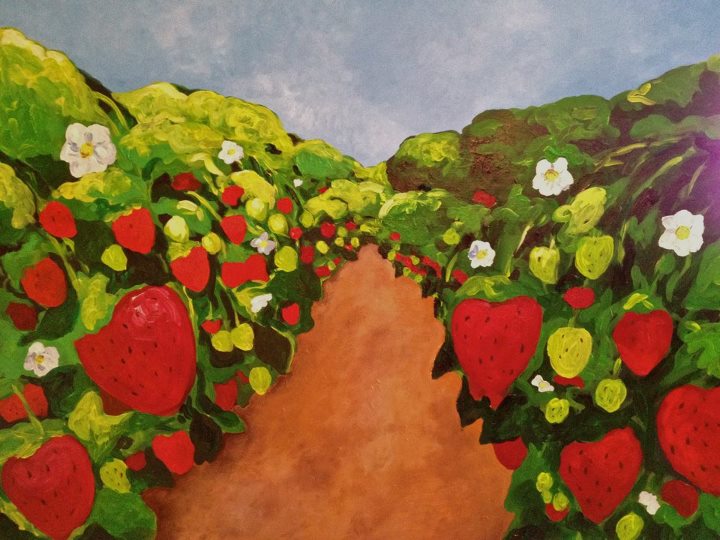 Strawberry Fields Painting at PaintingValley.com | Explore collection