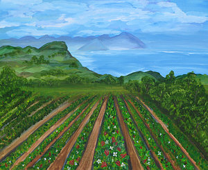 300x245 Strawberry Fields Paintings Fine Art America - Strawberry Fields Painting