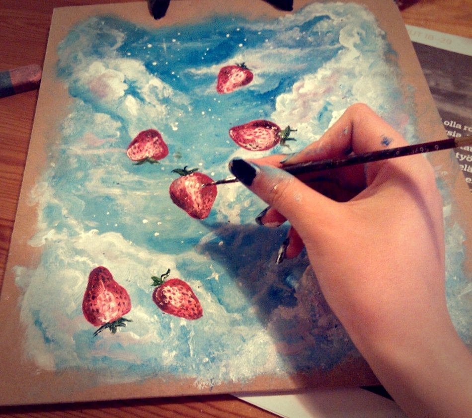 Strawberry Fields Painting at PaintingValley.com | Explore collection