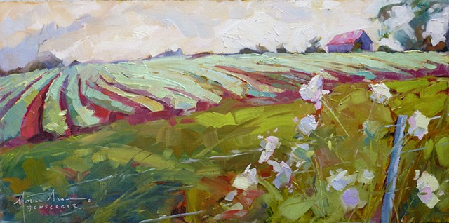 640x318 Monica Anne Achberger - Strawberry Fields Painting