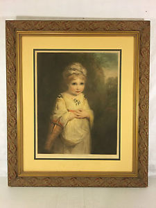 225x300 Antique Elizabeth Gulland Strawberry Girl Mezzotint Joshua - Strawberry Girl Painting
