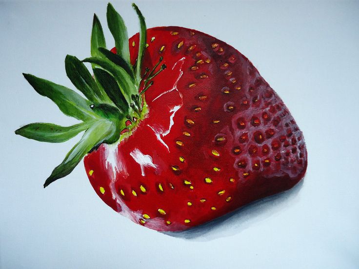 736x551 111 Best Pintura De Morango Images On Strawberries - Strawberry Painting