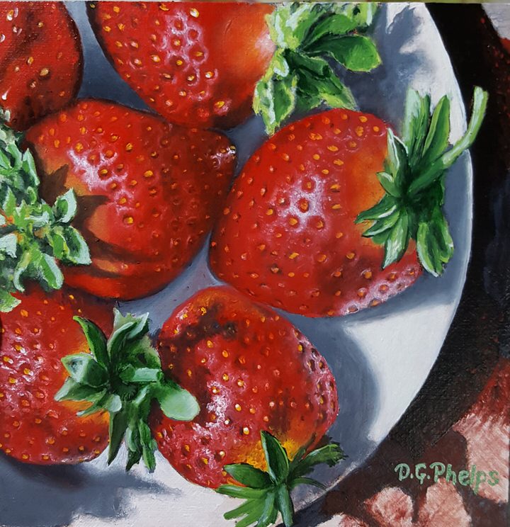 720x744 How To Paint A Strawberry - Strawberry Painting