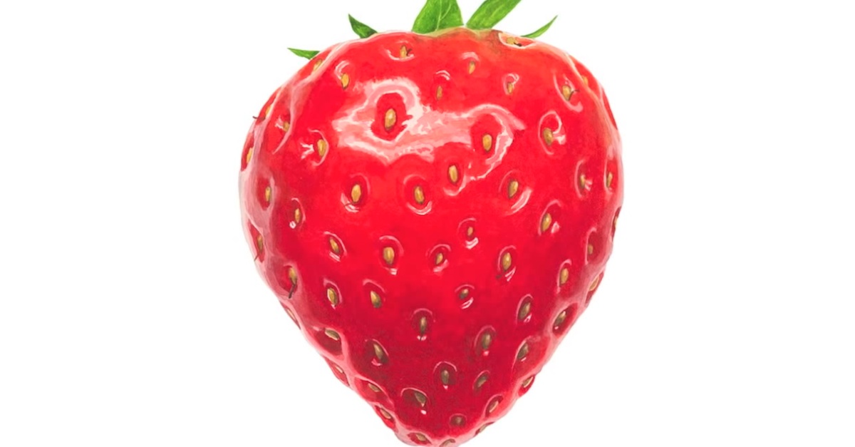 1200x627 Looks Like A Real Strawberry, Right Wrong! The Truth Will Blow - Strawberry Painting
