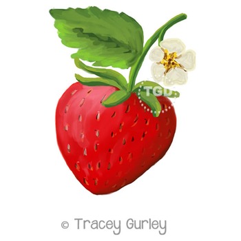 350x350 Strawberry Painting - Strawberry Painting