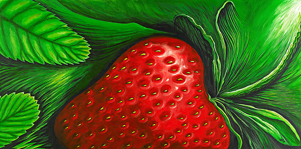 Strawberry Painting at PaintingValley.com | Explore collection of ...