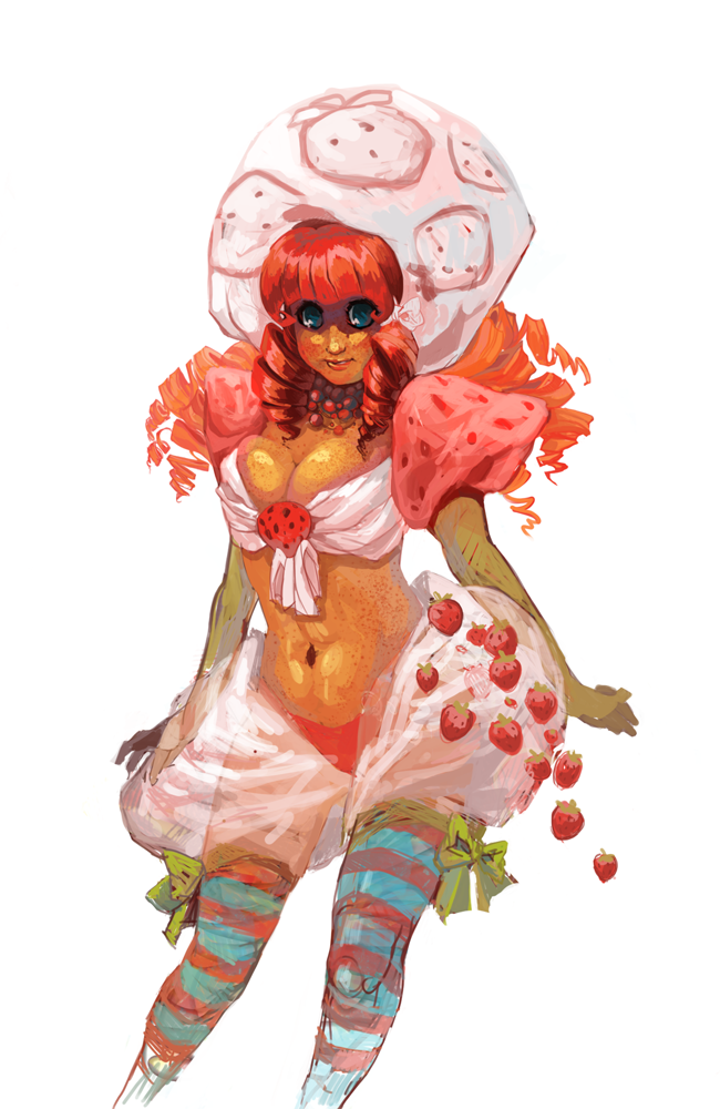 650x1000 Strawberry Shortcake By Zimbrul Furios - Strawberry Shortcake Painting