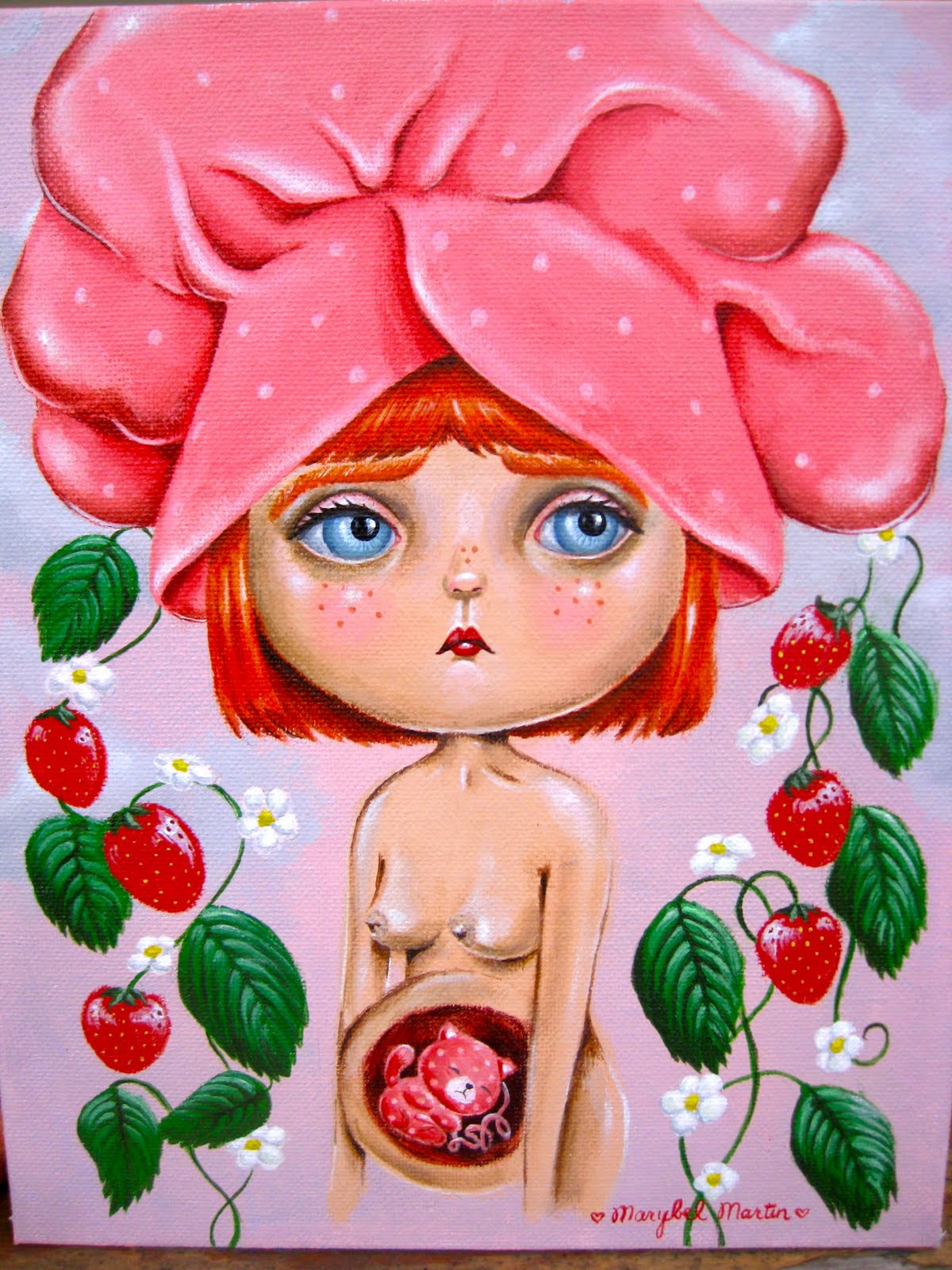 1200x1600 This Is Marybel Strawberry Surprise, Here She Is! - Strawberry Shortcake Painting