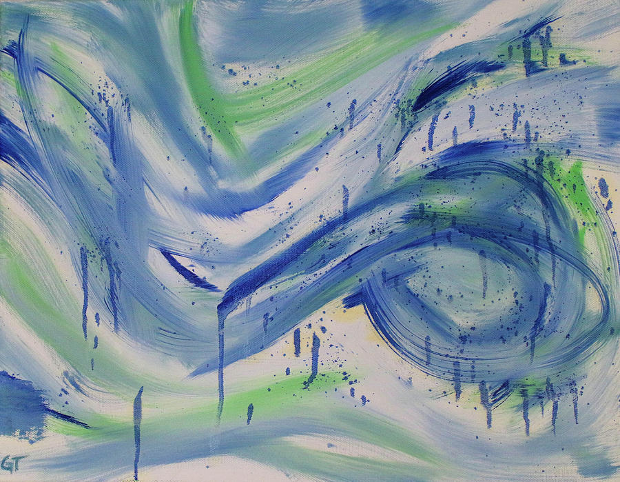 900x699 Stream Of Consciousness Painting By Grace Taft - Stream Of Consciousness Painting