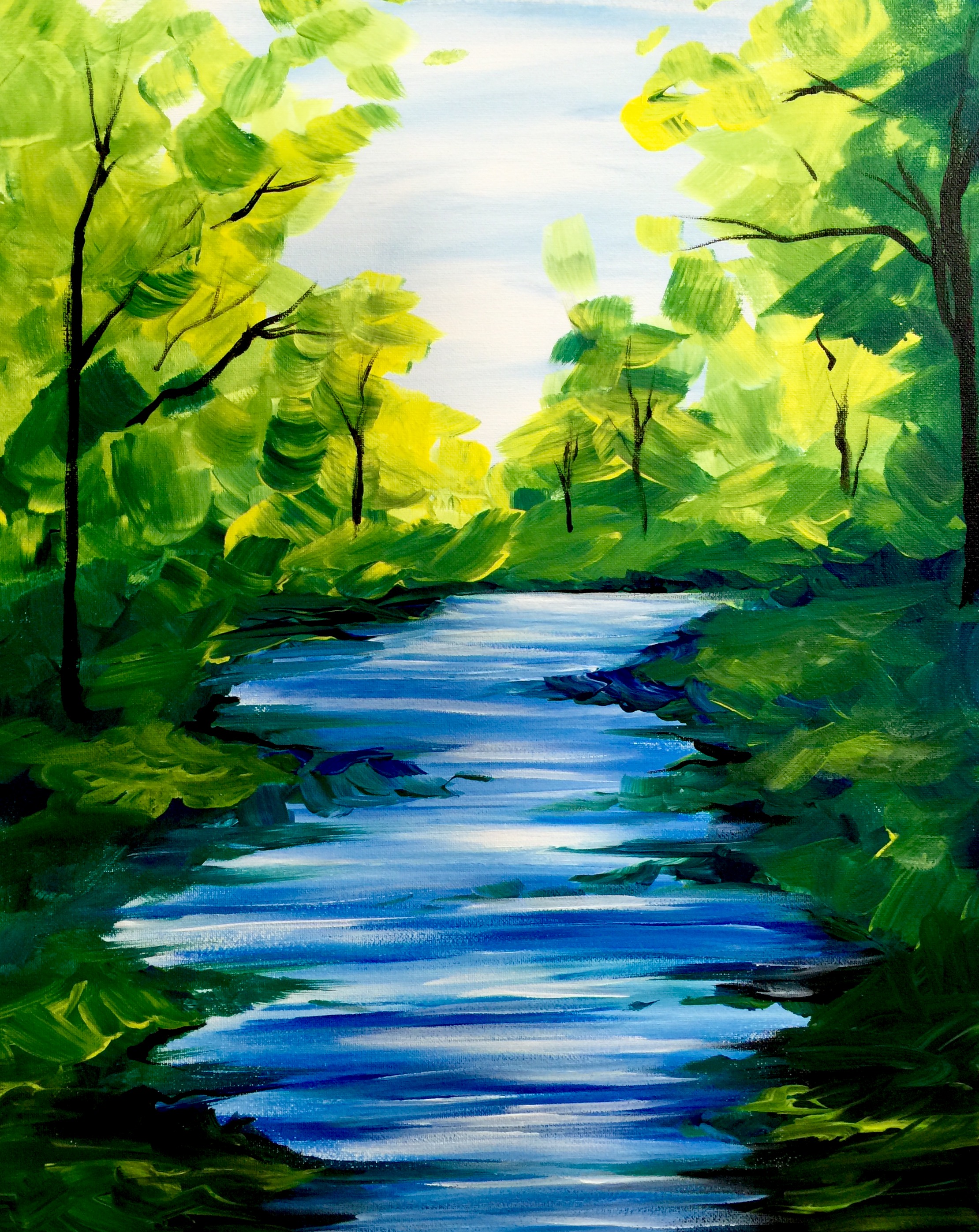2220x2794 Summer Stream Paint Nite Event - Stream Painting