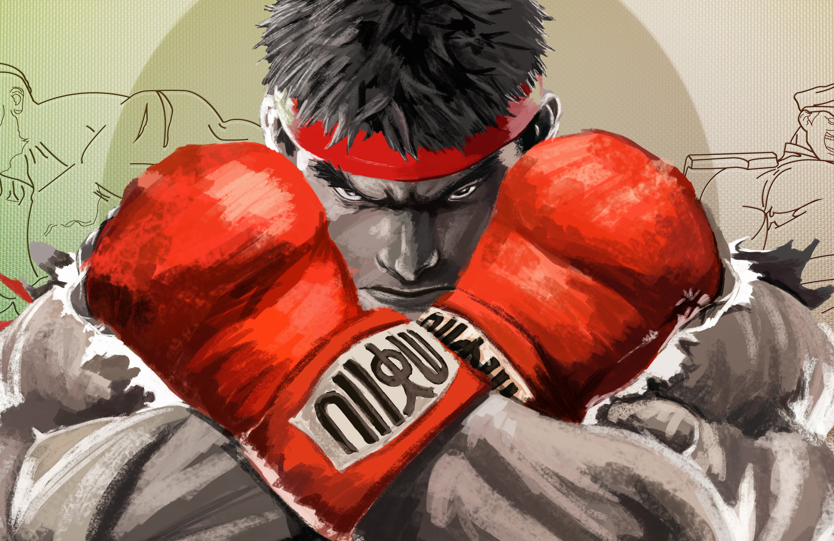 2892x1878 Speed Painting 44 Street Fighter V - Street Fighter Painting