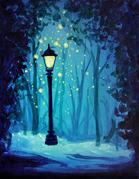 273x353 Learn To Paint Magical Lamp Post - Street Lamp Painting
