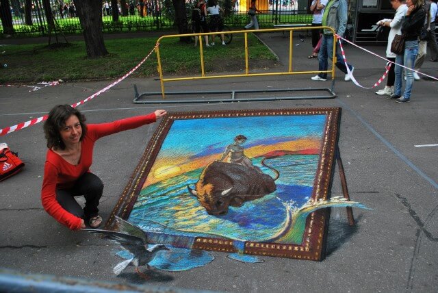 640x428 3d Street Painting Festival In Russia 3d Street Painting By Alex - Street Painting