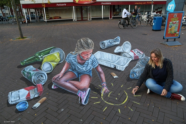 640x427 3d Breda Brabantplein 3d Street Painting Street Art By Chalk - Street Painting