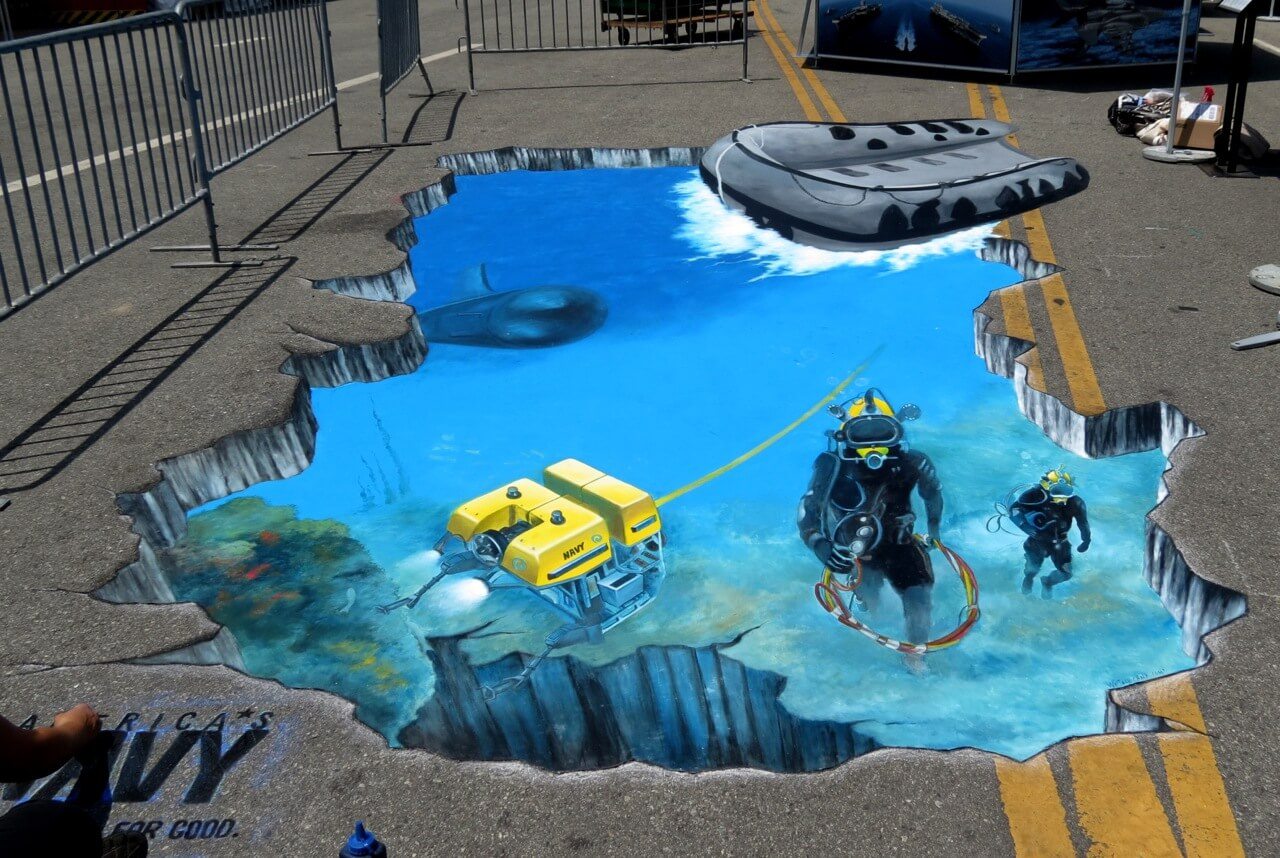 1280x858 3d Street Painting - Street Painting