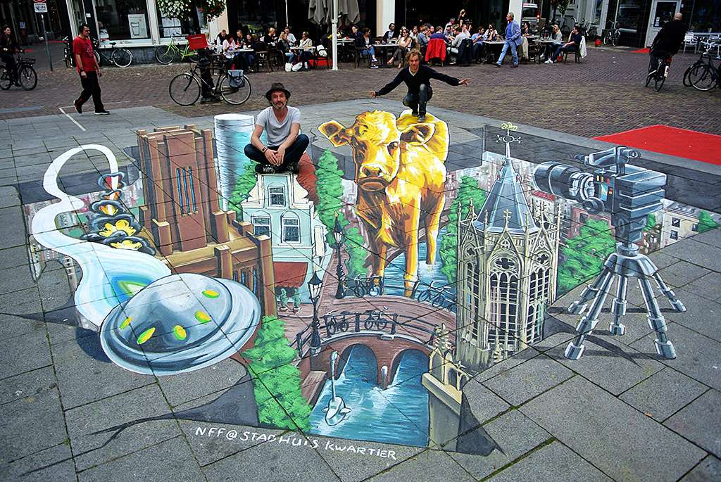 1024x685 3d Streetpainting Nederlands Film Festival 2015 - Street Painting