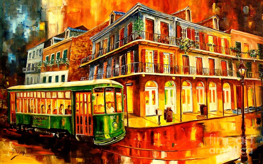 900x560 New Orleans Streetcar Painting By Diane Millsap - Streetcar New Orleans Painting