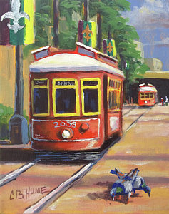 237x300 New Orleans Streetcar Paintings Fine Art America - Streetcar New Orleans Painting