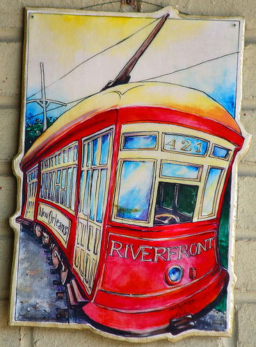 368x500 Louisiana - Streetcar New Orleans Painting