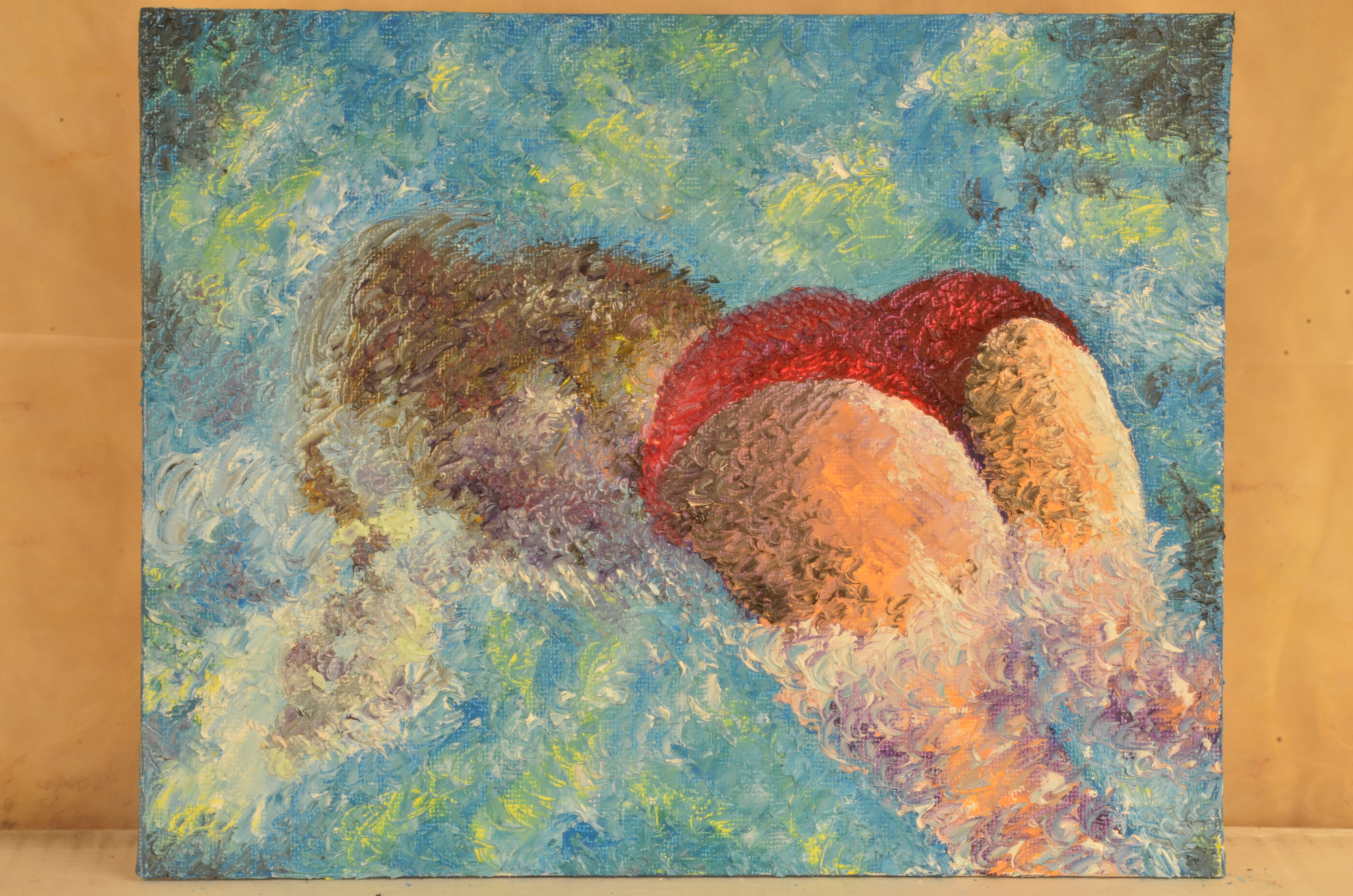 4928x3264 Luxo Np Artwork Leave The Stress Behind Original Painting Oil - Stress Painting