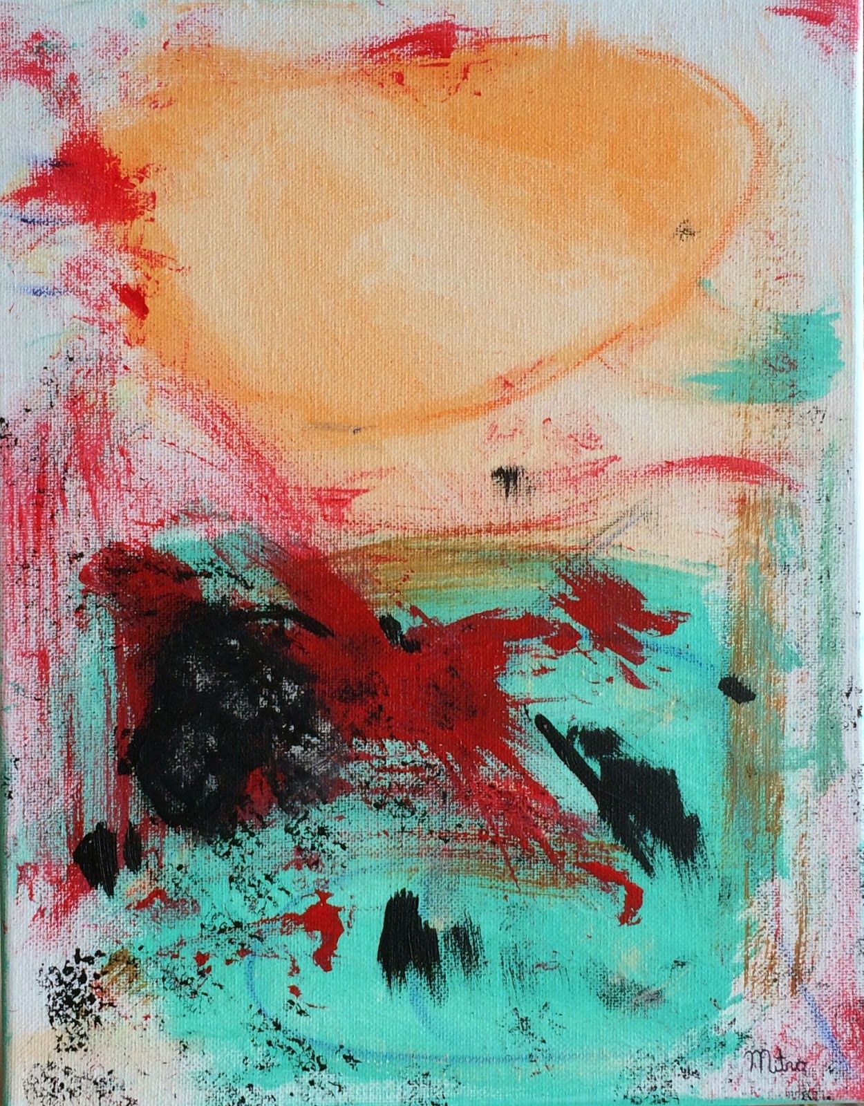 1250x1600 Mitro Art Gallery Soft Absract Expressionism Stress Is Resistance - Stress Painting