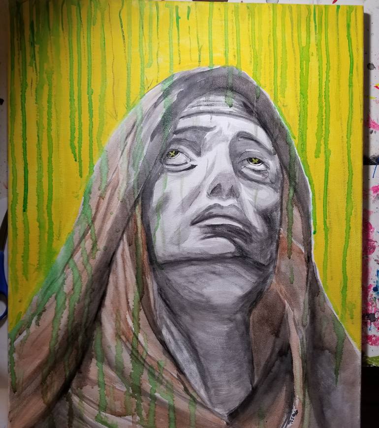 770x871 Saatchi Art Nightmarish Stress Painting By Trenton Johnson - Stress Painting