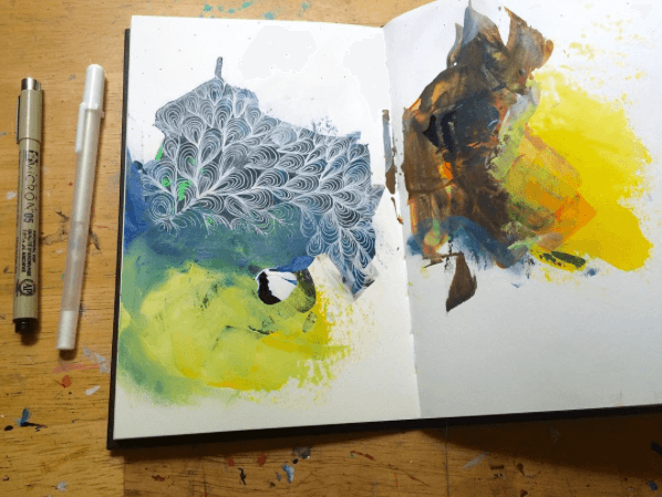 598x449 Supply List Mindful Art For Stress Relief - Stress Relief Painting