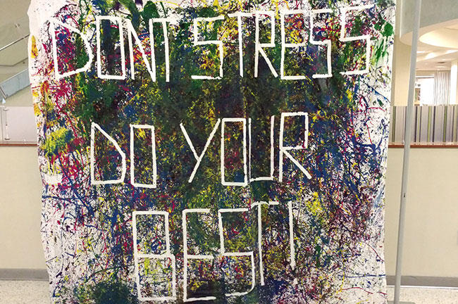 650x432 Usf Helps Students Battle Exam Related Stress Wusf News - Stress Relief Painting