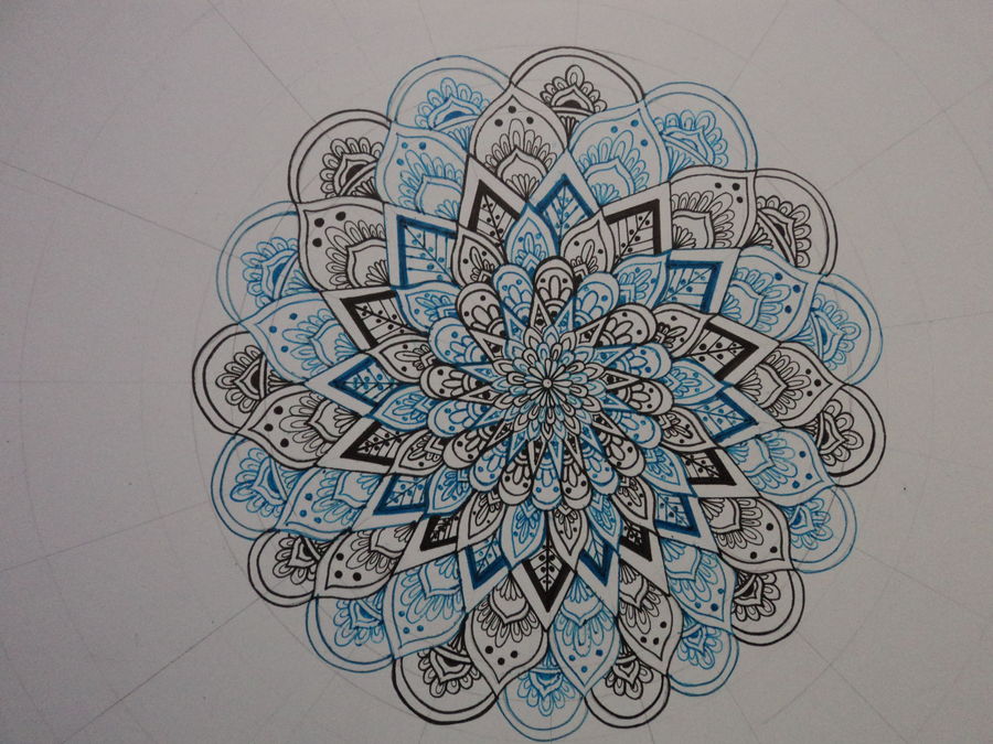 900x675 Mandala Best For Stress Relief Painting By Artist Kittu Priya - Stress Relief Painting