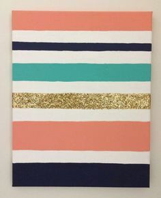 236x290 Paint Stripes In Kids Room On Canvas - Striped Canvas Painting