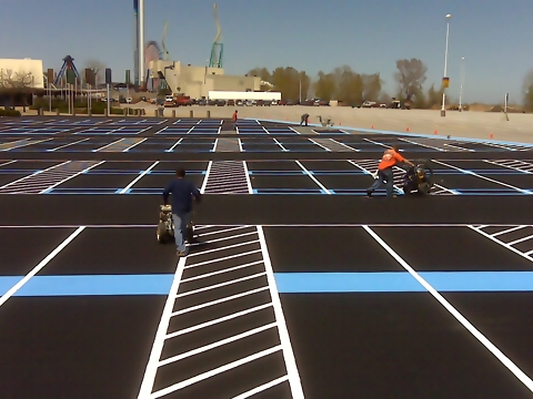 480x360 Parking Lot Line Striping And Airport Line Striping Experience - Striping Painting