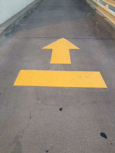 480x640 Parking Lot Striping And Arrows Painted Parking Lot Striping - Striping Painting