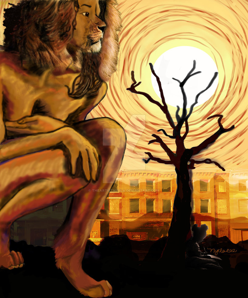 816x979 Lioness The Myth Of The Strong Black Woman By Theartistnyela - Strong Black Woman Painting