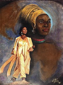 224x300 Strong Black Woman Paintings - Strong Black Woman Painting