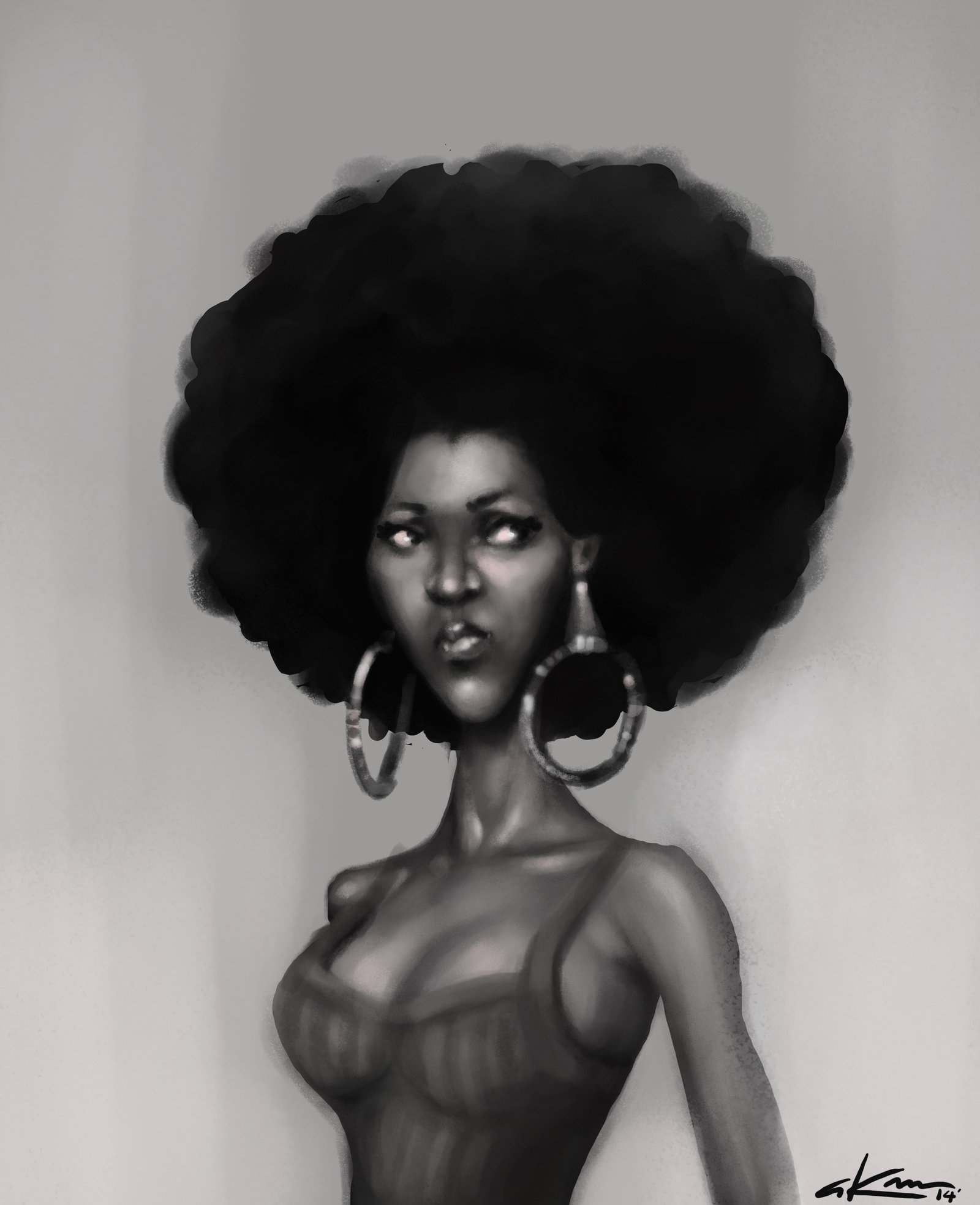 1600x1965 The Strong Black Woman By Akm73 - Strong Black Woman Painting