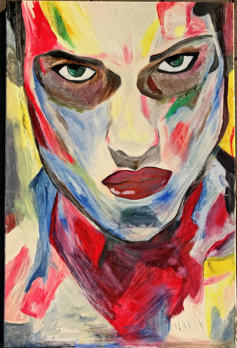 770x1127 Saatchi Art Strong Eyes Painting By Ann Alex - Strong Painting